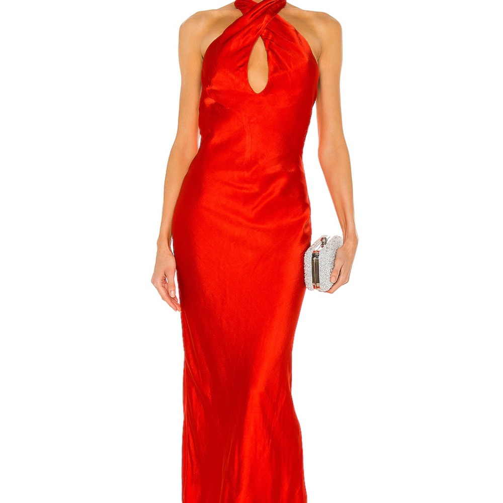 Bardot Claudia Bias Cute Dress in Red